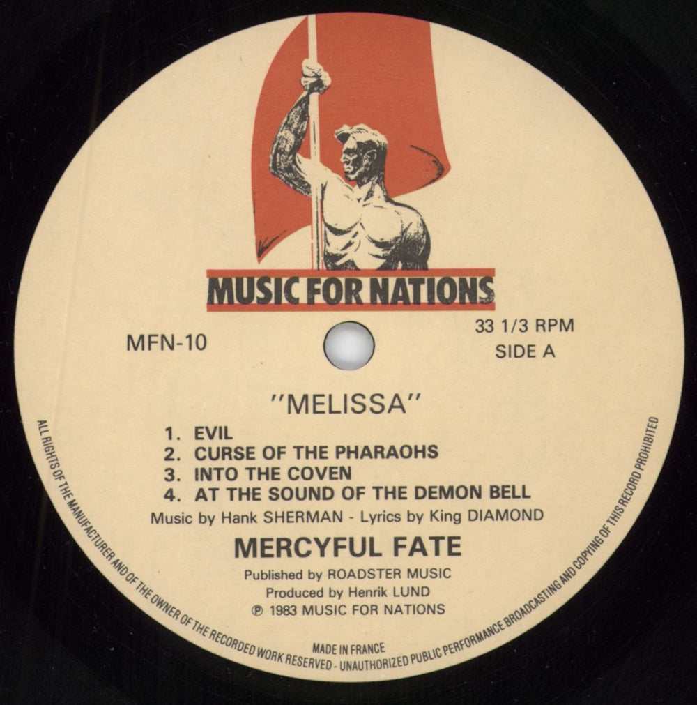 Mercyful Fate Melissa - EX UK vinyl LP album (LP record) M-FLPME799018