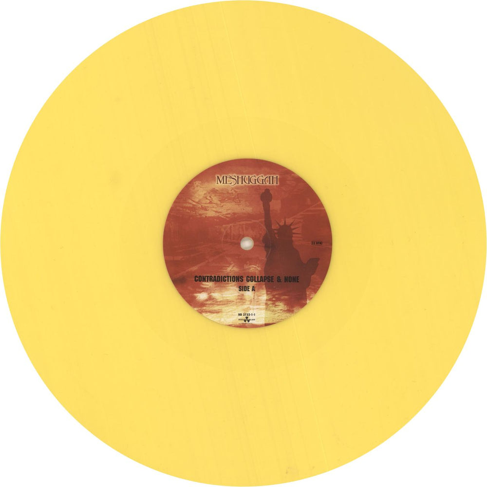 Meshuggah Contradictions Collapse & None - Yellow Vinyl German 2-LP vinyl record set (Double LP Album) QLX2LCO739454