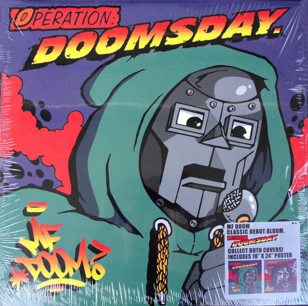 MF Doom Operation: Doomsday - Original Cover Art + Poster - Sealed UK 2-LP vinyl record set (Double LP Album) MF93
