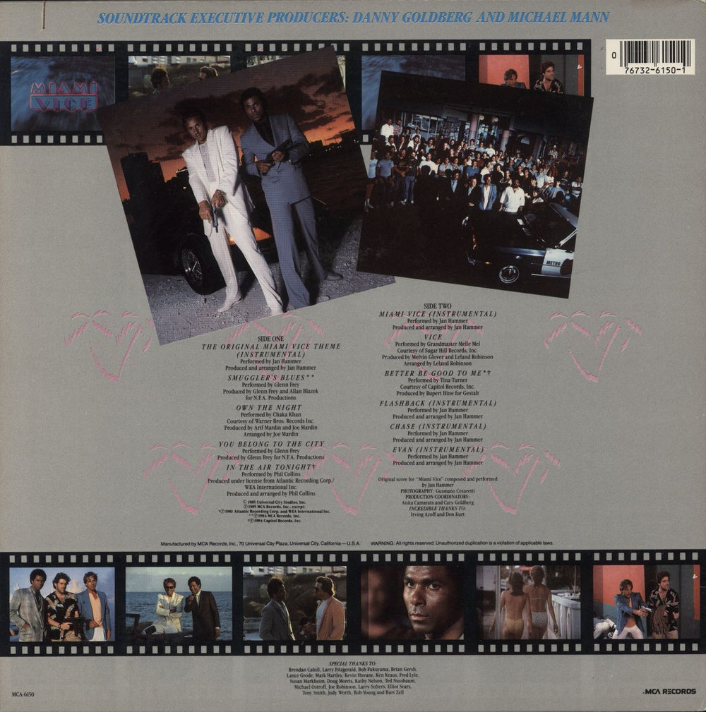 Miami Vice Miami Vice - EX US vinyl LP album (LP record) 076732615010