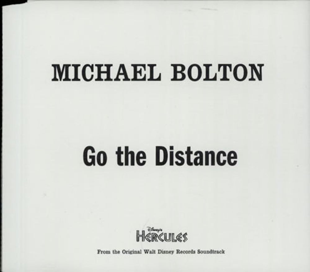 Michael Bolton Go The Distance German Promo CD single (CD5 / 5") DMSP