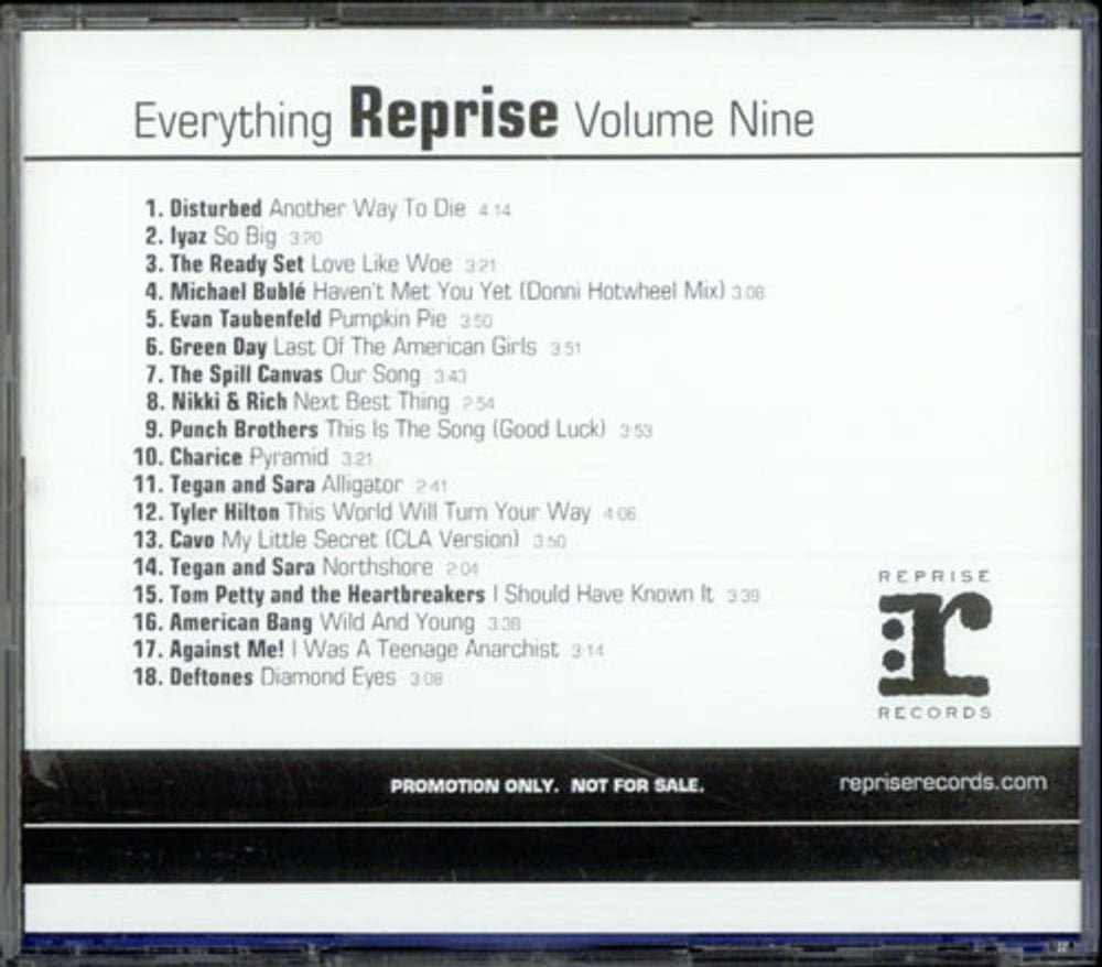 Michael Buble Everything Reprise Volume Nine US Promo CD album (CDLP) PRO-CD-525361