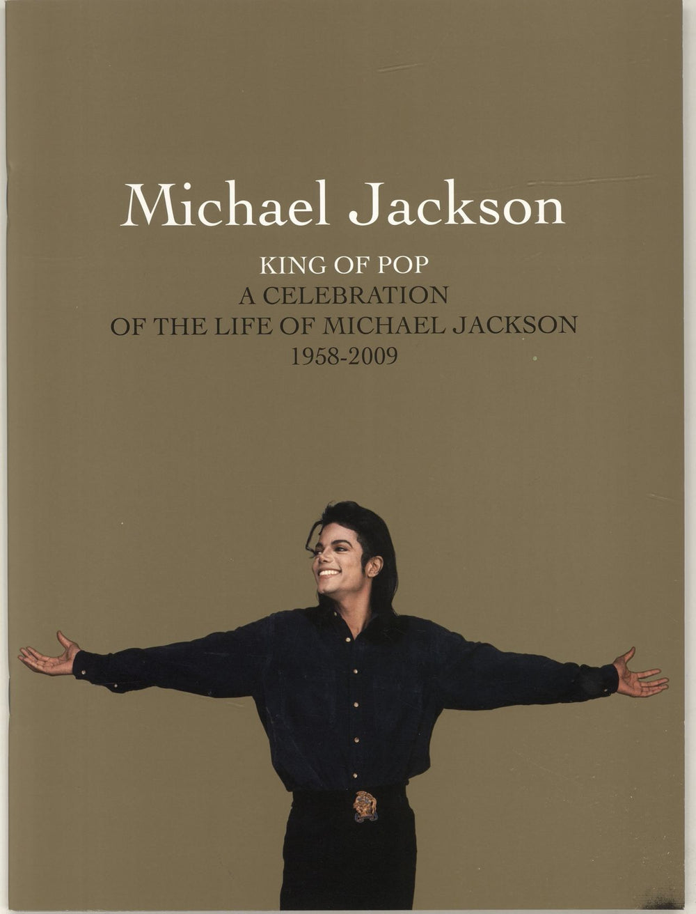 Michael Jackson 2009 Memorial Programme US tour programme PROGRAMME