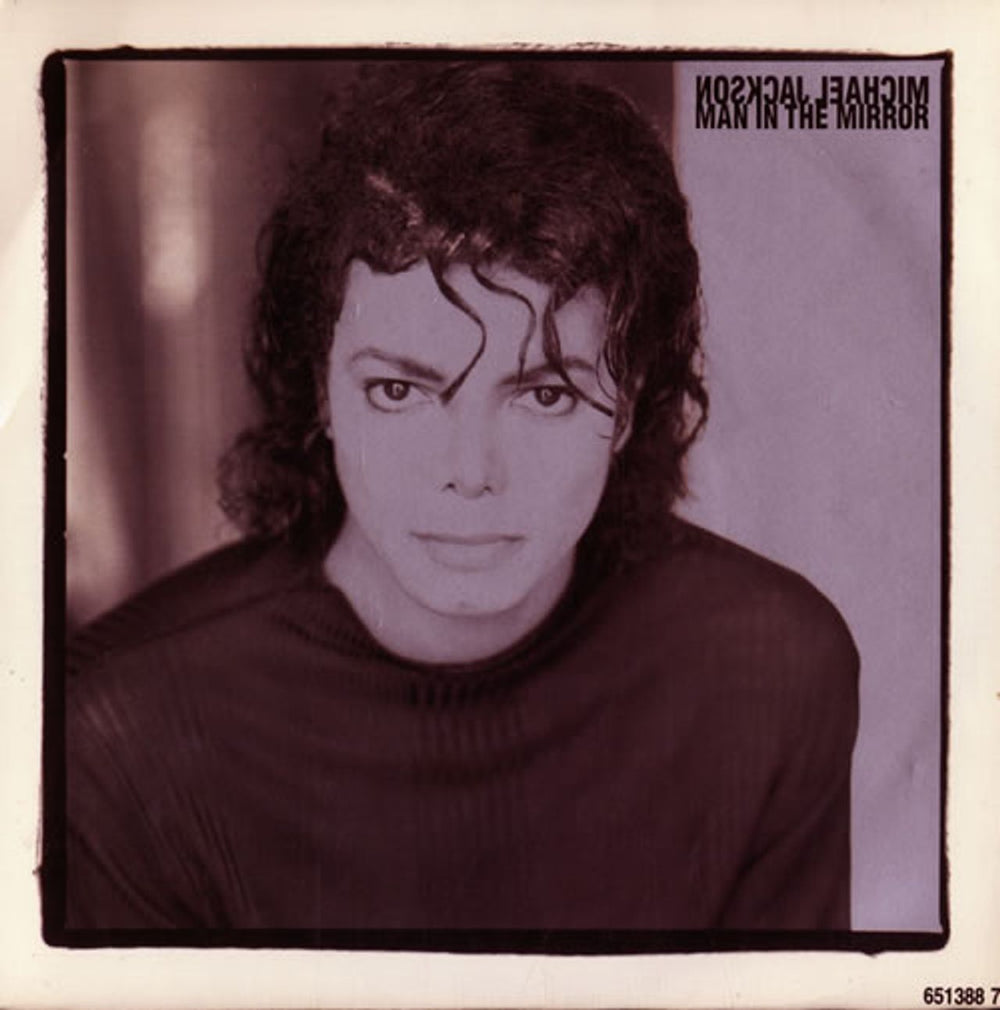 Michael Jackson Man In The Mirror UK 7" vinyl single (7 inch record / 45) 6513887