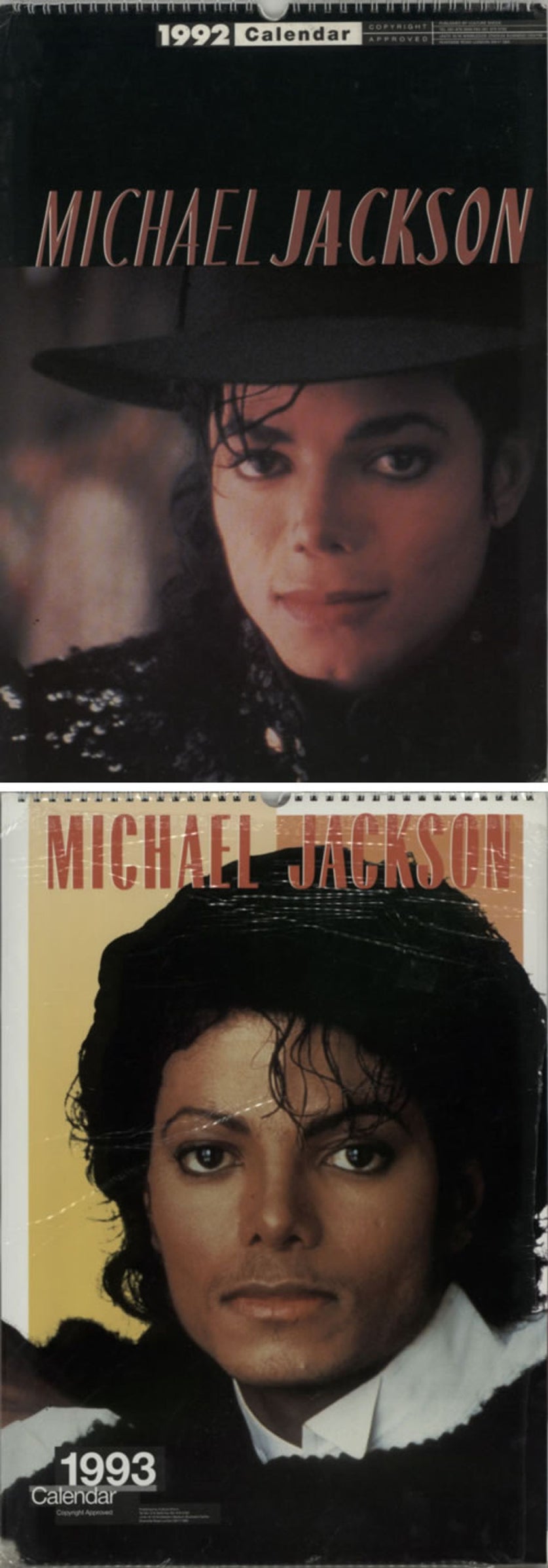 Michael Jackson Quantity of Three Calendars - Culture Shock UK calendar M-JCAQU621526