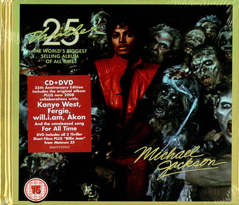 Michael Jackson Thriller - Deluxe 25th Anniversary Edition - Sealed UK 2-disc CD/DVD set 88697220962