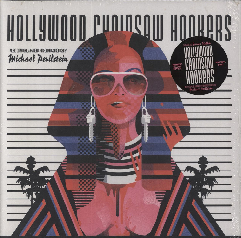 Michael Perilstein Hollywood Chainsaw Hookers - Purple/White Haze US vinyl LP album (LP record) DW43