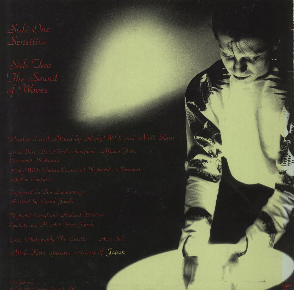 Mick Karn Sensitive - Remix UK 12" vinyl single (12 inch record / Maxi-single)