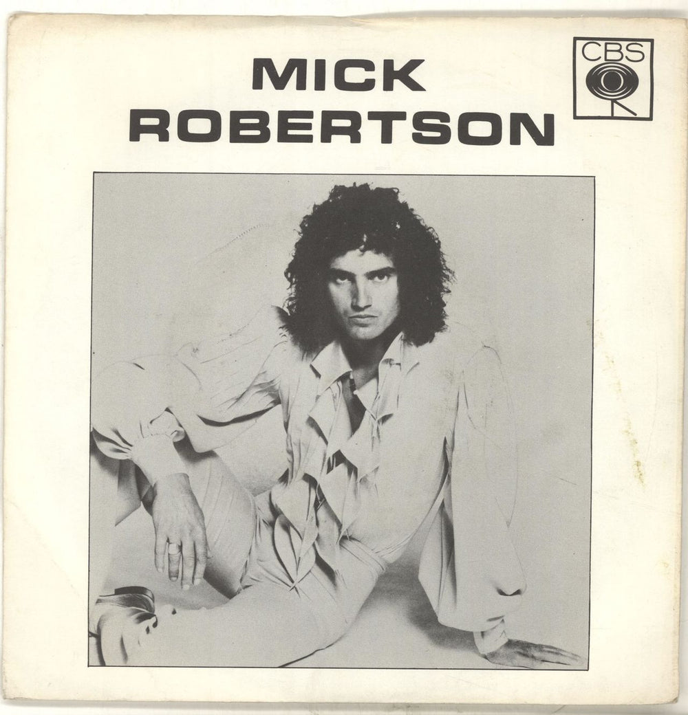 Mick Robertson I Don't Wanna Be A Rock 'N' Roller (Easy Baby) UK Promo 7" vinyl single (7 inch record / 45) SCBS3792