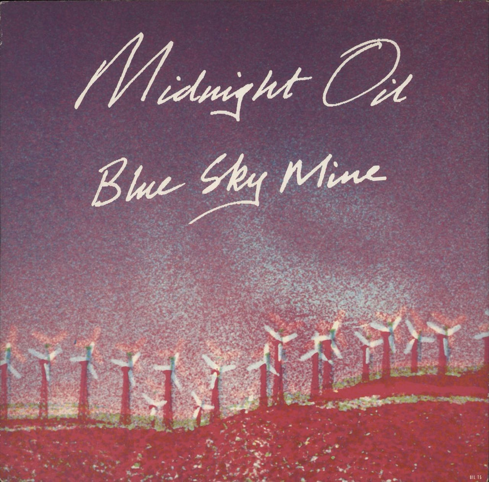 Midnight Oil Blue Sky Mine UK 12" vinyl single (12 inch record / Maxi-single) OILT5