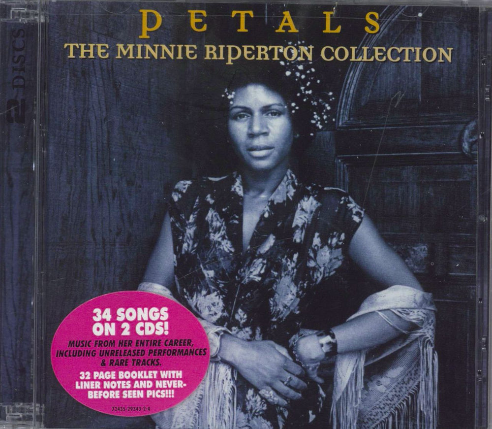 Minnie Riperton Petals - The Minnie Riperton Collection - Sealed US 2 CD album set (Double CD) 72435-29343-2-4