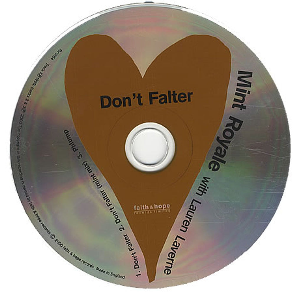 Mint Royale Don't Falter UK CD single (CD5 / 5") MYAC5DO278312