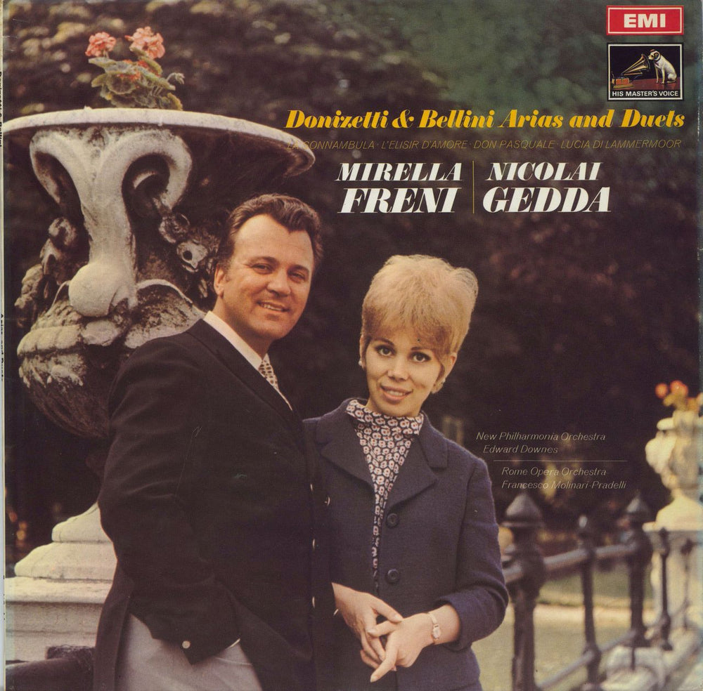 Mirella Freni & Nicolai Gedda Donizetti And Bellini: Arias And Duets UK vinyl LP album (LP record) ASD2473