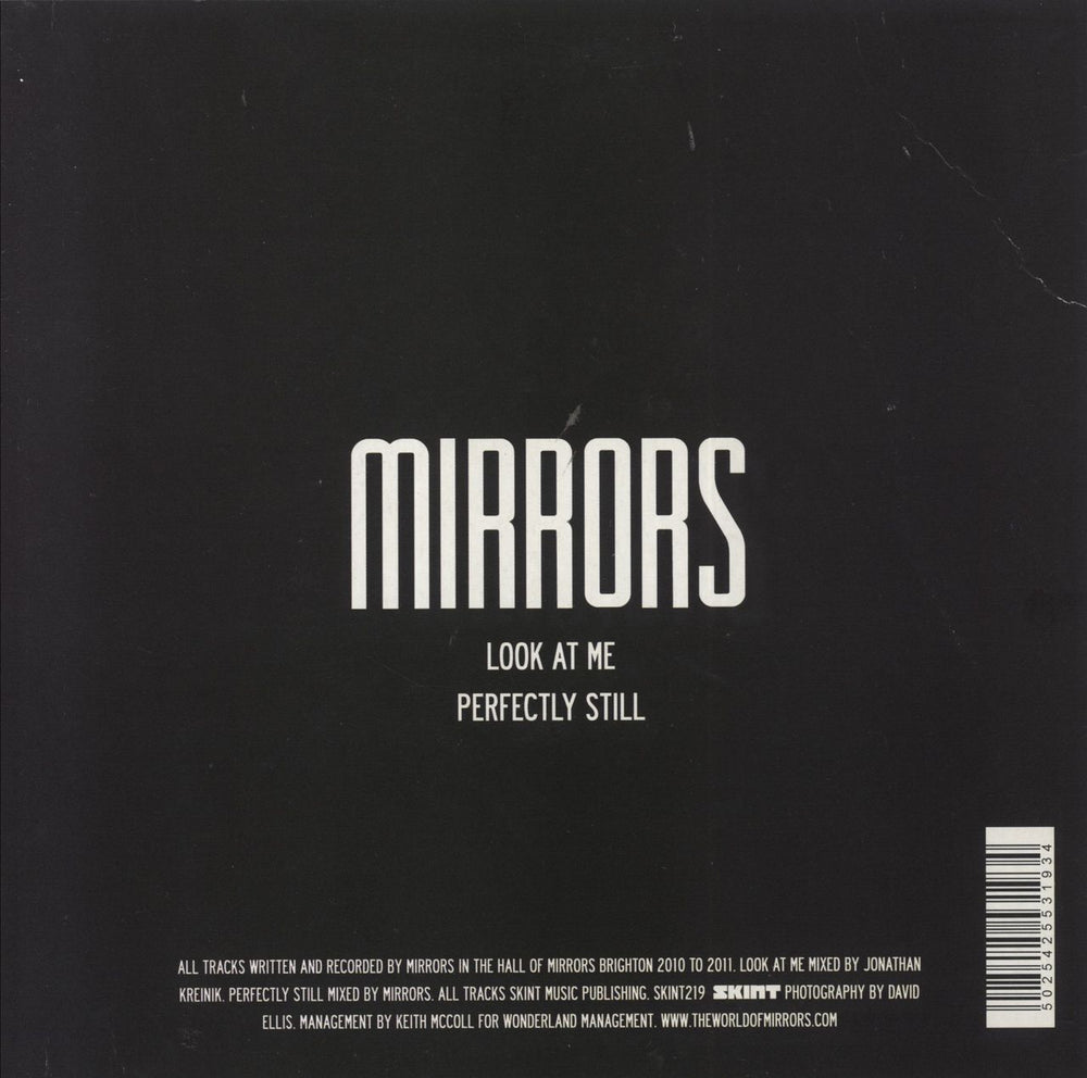 Mirrors Look At Me + Sticker UK 7" vinyl single (7 inch record / 45)