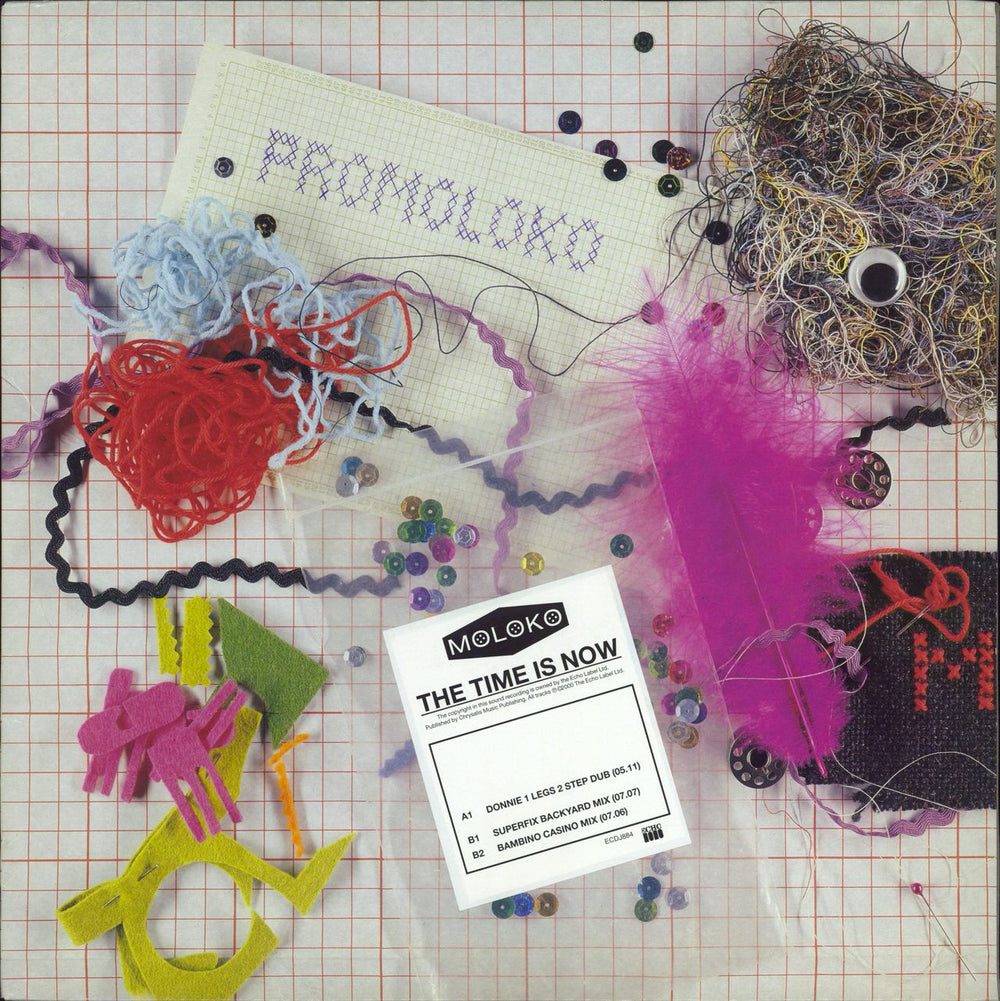 Moloko The Time Is Now UK Promo 12" vinyl single (12 inch record / Maxi-single) ECDJ884