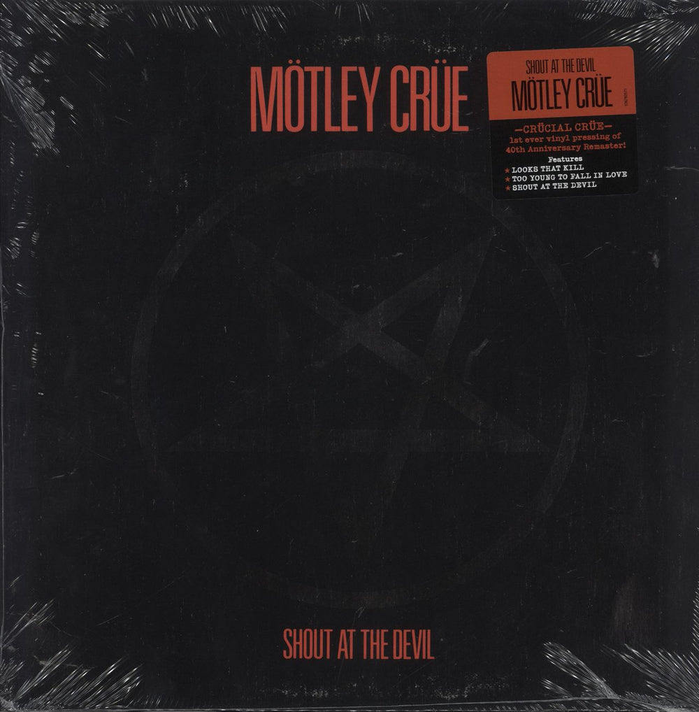 Motley Crue Shout At The Devil: 40th Anniversary Remaster - Sealed UK vinyl LP album (LP record) 538782571