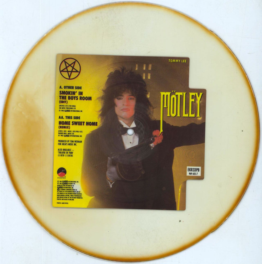 Motley Crue Smokin' In The Boys Room - Pair Uncut Picture Disc UK uncut picture disc (vinyl)