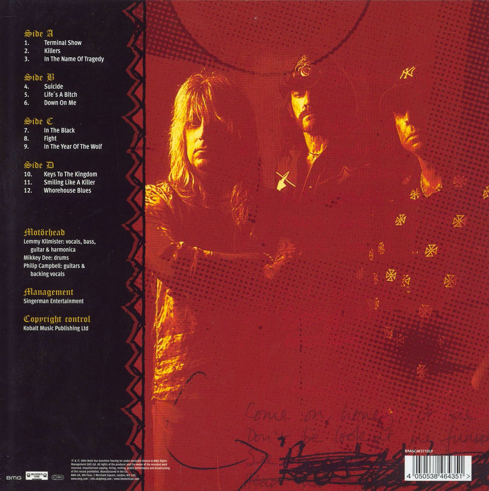 Motorhead Inferno UK 2-LP vinyl record set (Double LP Album) 4050538464351