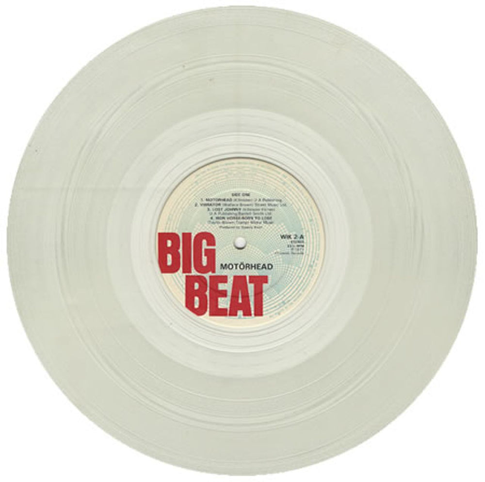 Motorhead Motorhead - Clear Vinyl UK vinyl LP album (LP record) MOTLPMO412352