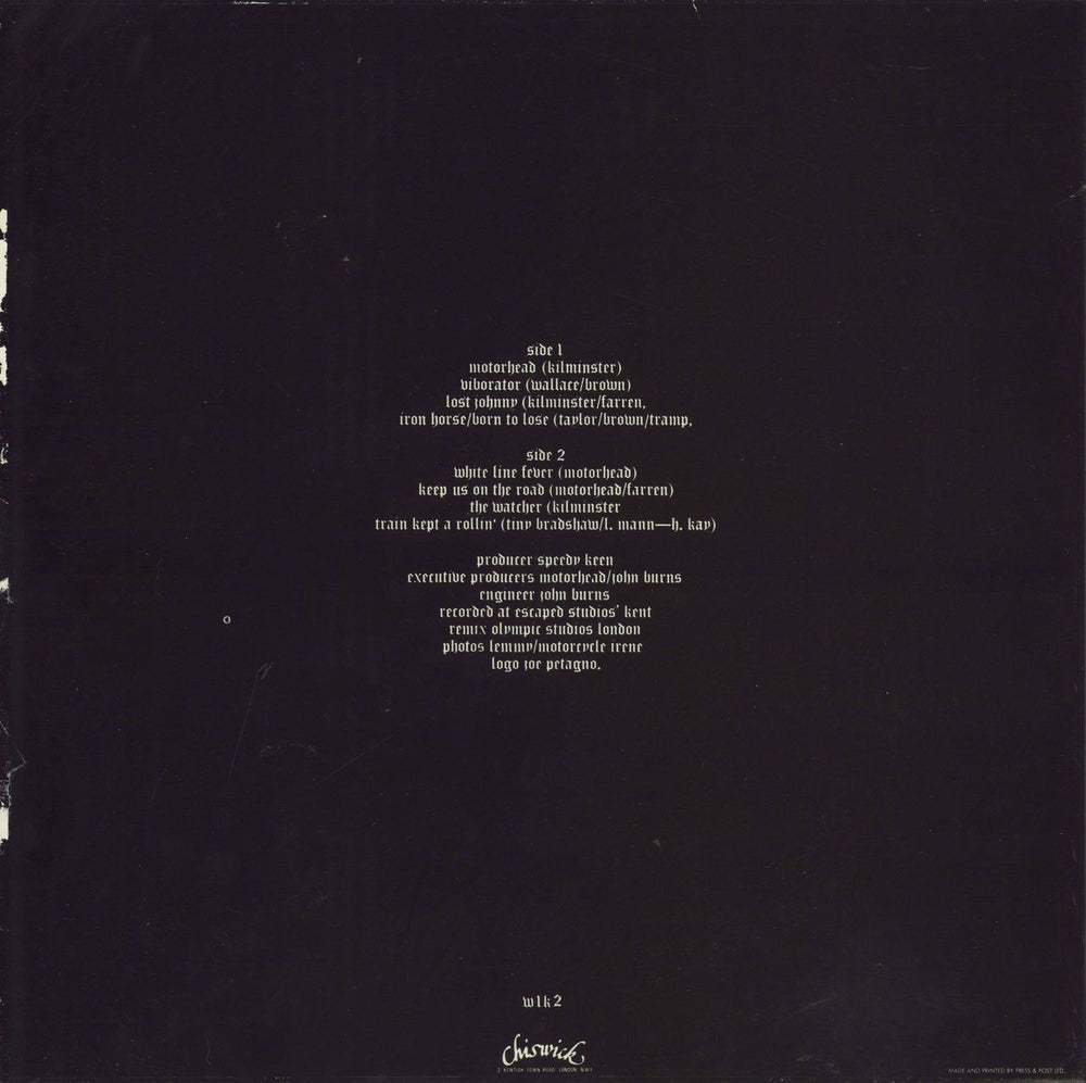 Motorhead Motorhead - Laminated Sleeve - EX UK vinyl LP album (LP record)