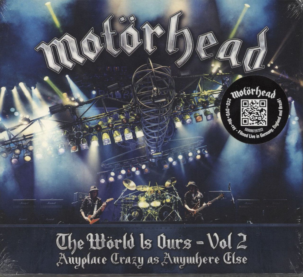 Motorhead The Wörld Is Ours - Vol 2 (Anyplace Crazy As Anywhere Else) - Sealed US 2-disc CD/DVD set UDR0135BOX