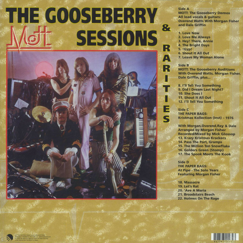 Mott The GooseBerry Sessions & Rarities - Sealed UK 2-LP vinyl record set (Double LP Album) 803343249323