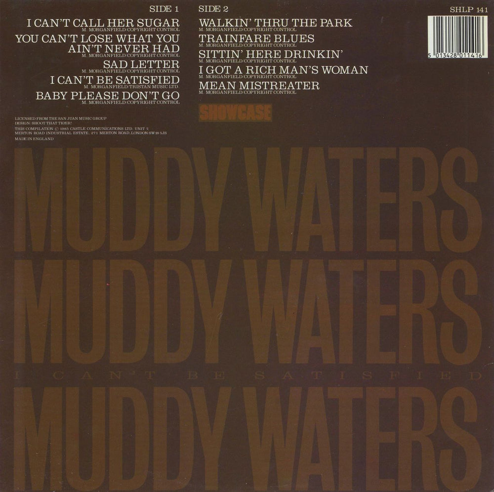 Muddy Waters I Can't Be Satisfied UK vinyl LP album (LP record) 5013428011416