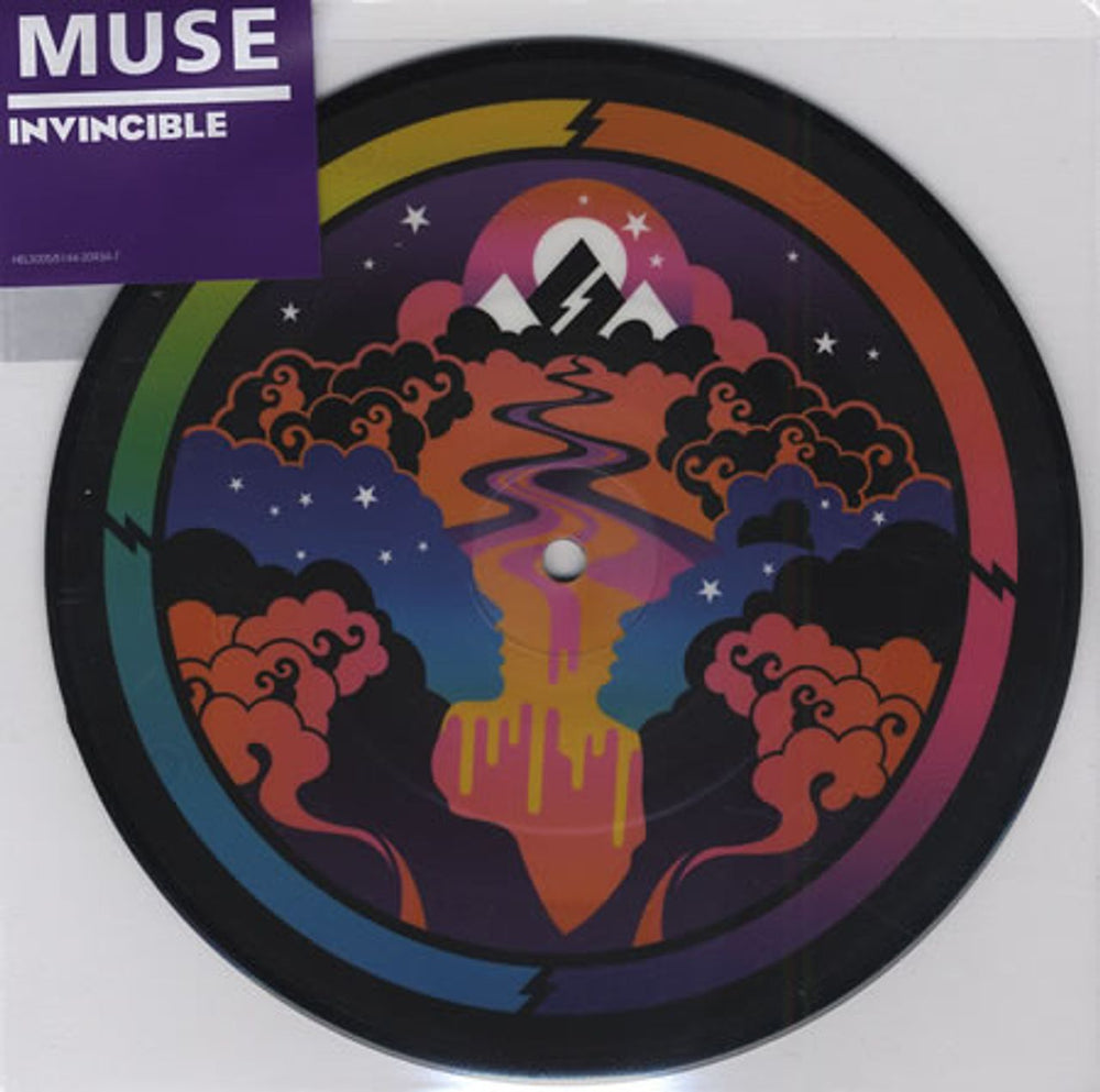 Muse Invincible - Sealed UK 7" vinyl picture disc (7 inch picture disc single) HEL3005