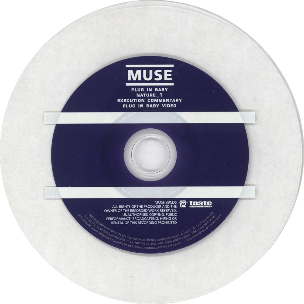 Muse Plug In Baby - CD1 UK CD single (CD5 / 5") USEC5PL253176