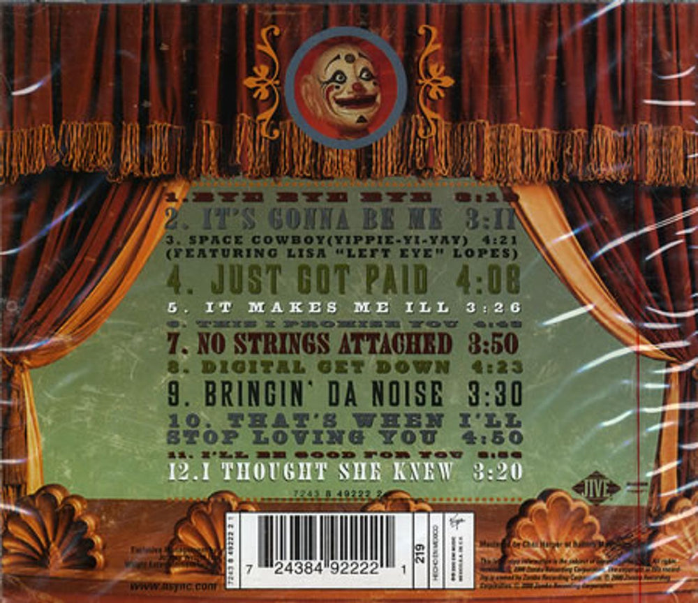 N Sync No Strings Attached Mexican CD album (CDLP) NSYCDNO201629