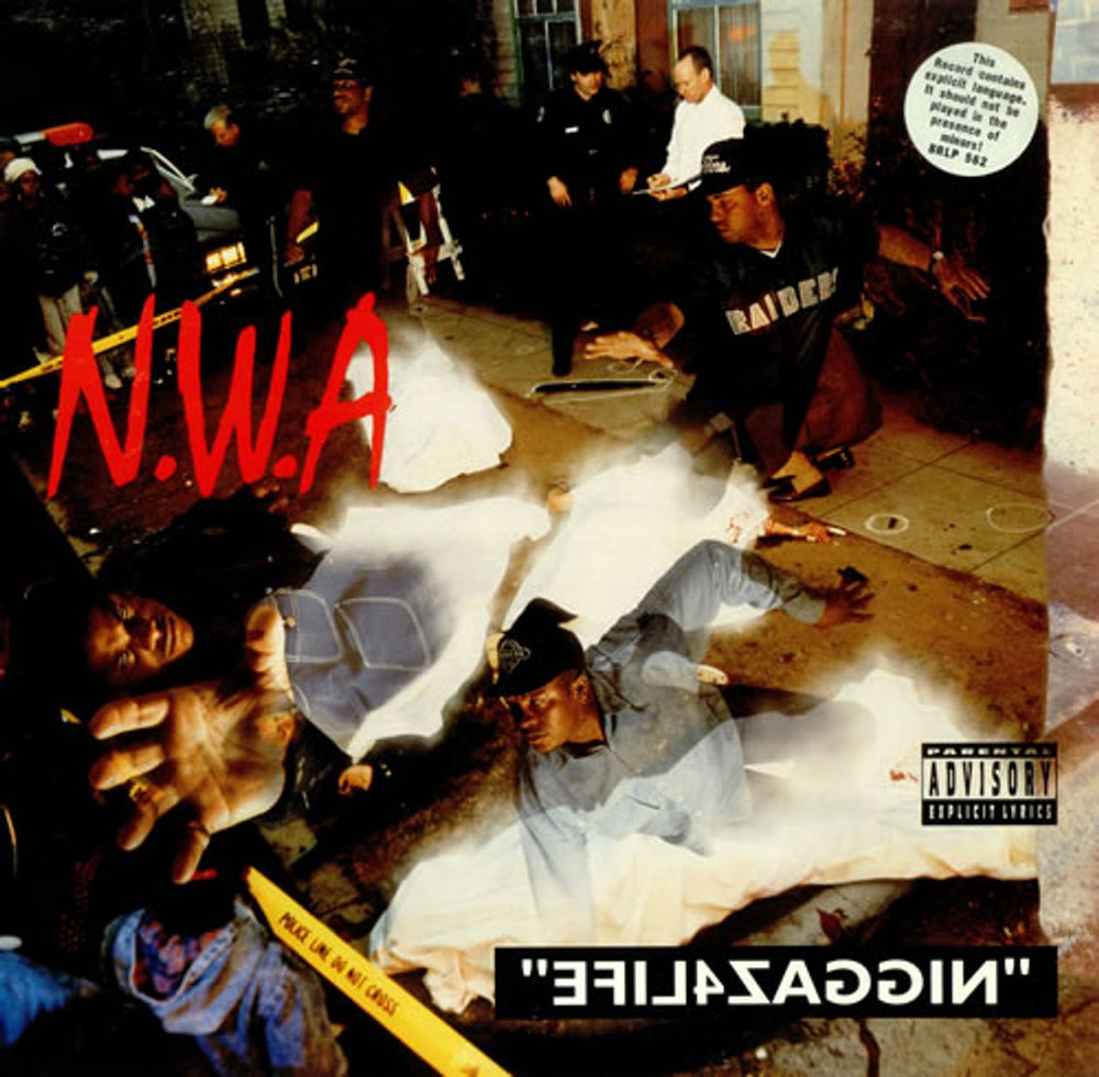 N.W.A. Niggaz4life UK vinyl LP album (LP record) BRLP562