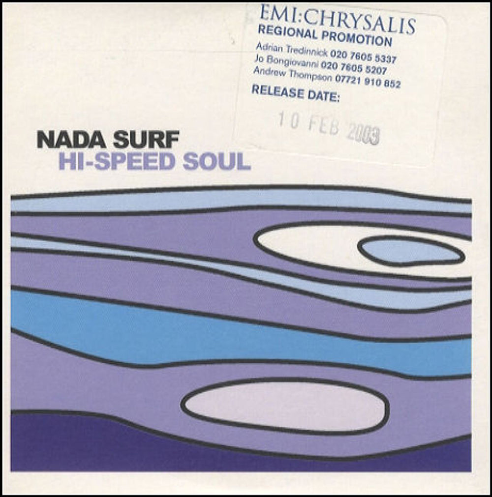 Nada Surf Hi-Speed Soul UK Promo CD single (CD5 / 5") HVN128CDRP