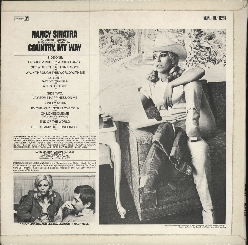 Nancy Sinatra Country, My Way - 1st - EX UK vinyl LP album (LP record)