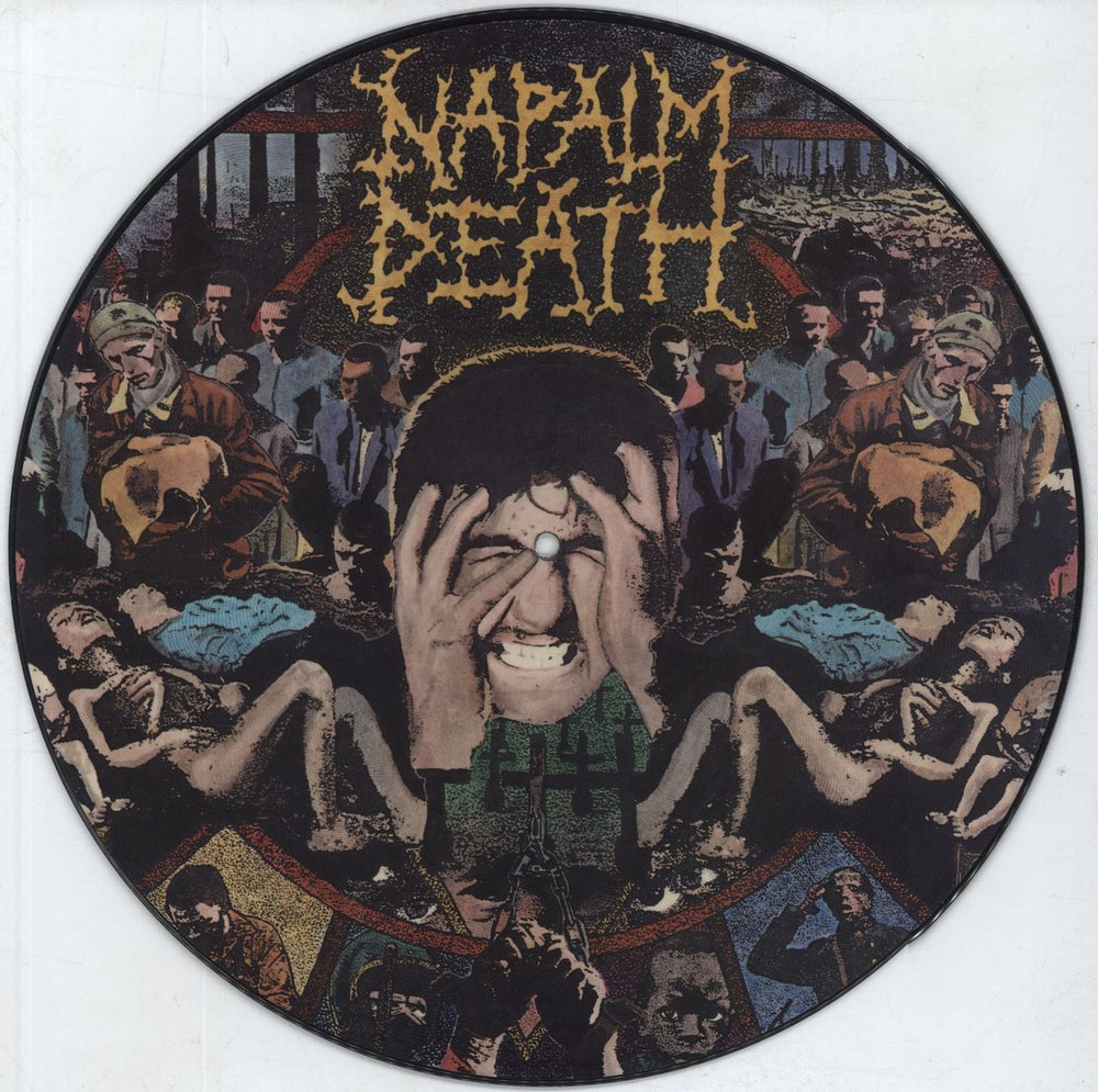 Napalm Death From Enslavement To Obliteration UK picture disc LP (vinyl picture disc album) MOSH8P