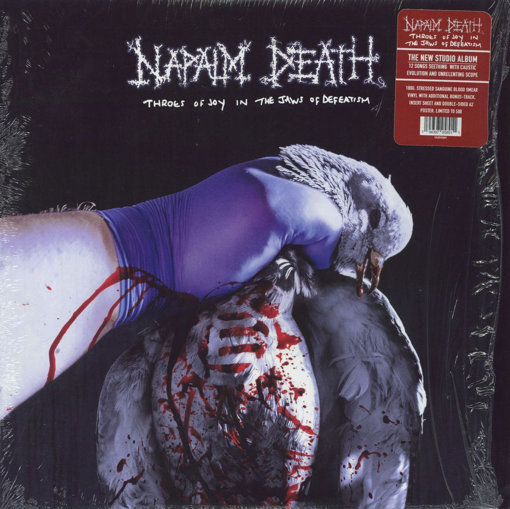 Napalm Death Throes Of Joy In The Jaws Of Defeatism - Stressed Sanguine Blood Smear Vinyl US vinyl LP album (LP record) 19439795891