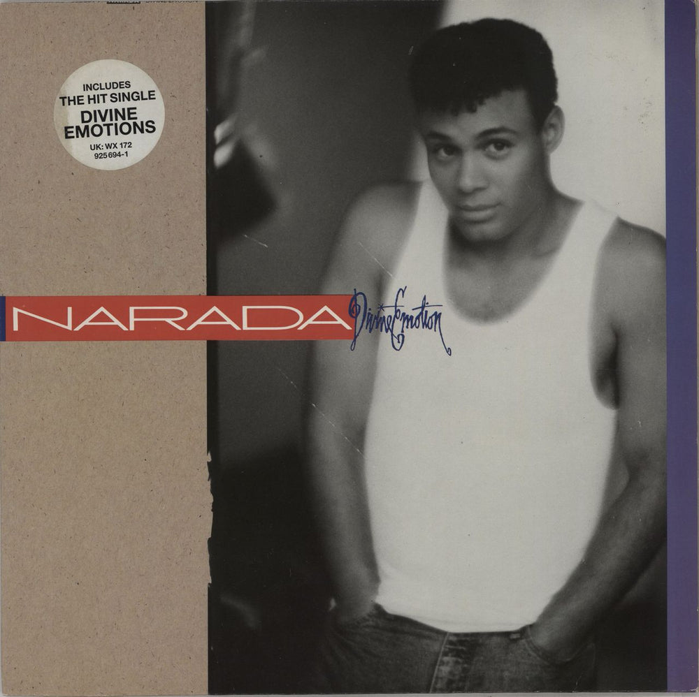 Narada Michael Walden Divine Emotion - Hype sticker UK vinyl LP album (LP record) WX172