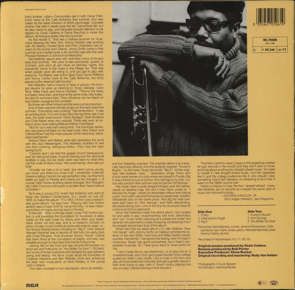 Nat Adderley That's Nat! German vinyl LP album (LP record)