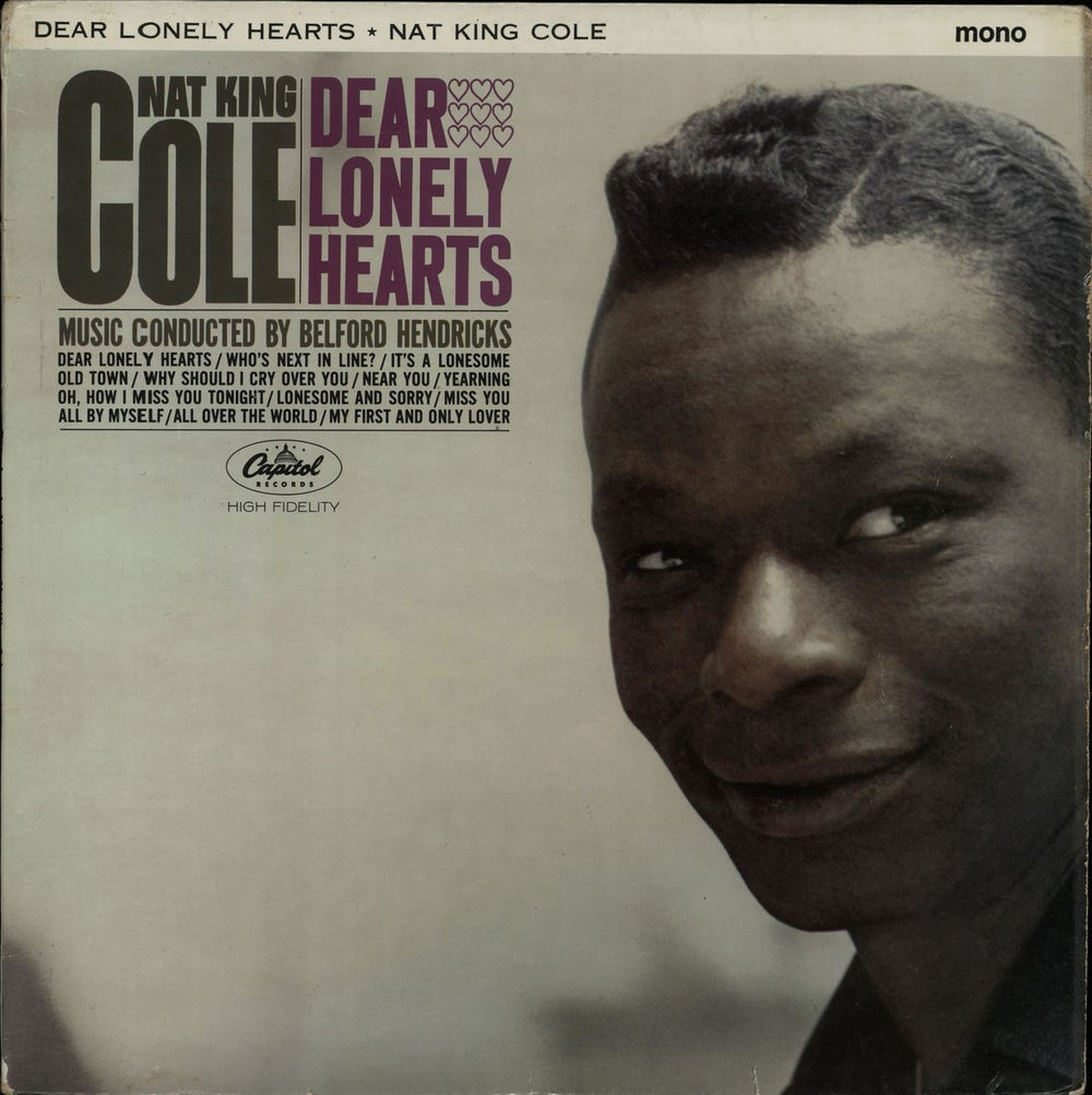 Nat King Cole Dear Lonely Hearts UK vinyl LP album (LP record) T1838