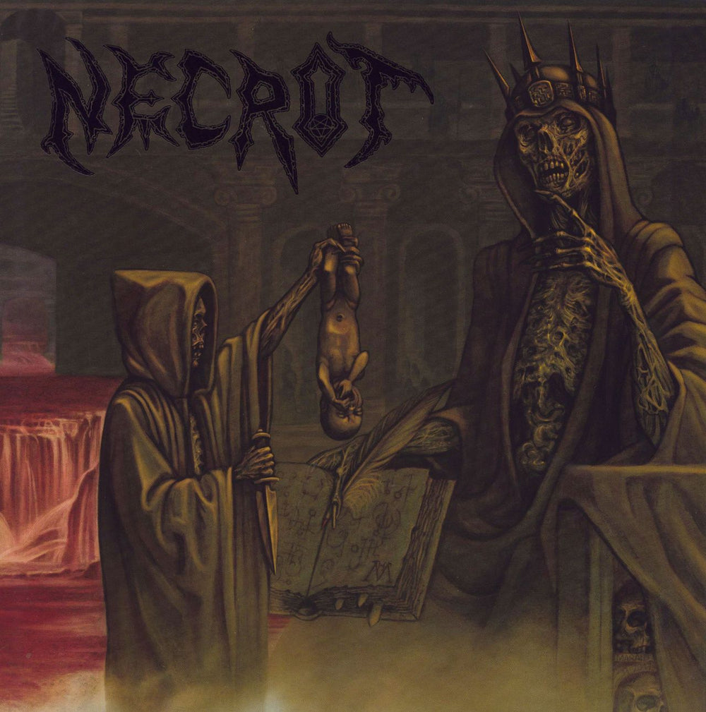 Necrot Blood Offerings - Olive Green Vinyl US vinyl LP album (LP record) TC104