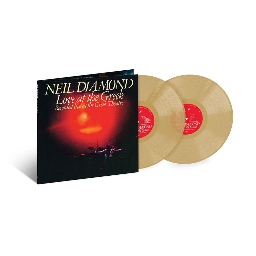 Neil Diamond Love At The Greek - Gold Vinyl - Sealed UK 2-LP vinyl record set (Double LP Album) B0031895