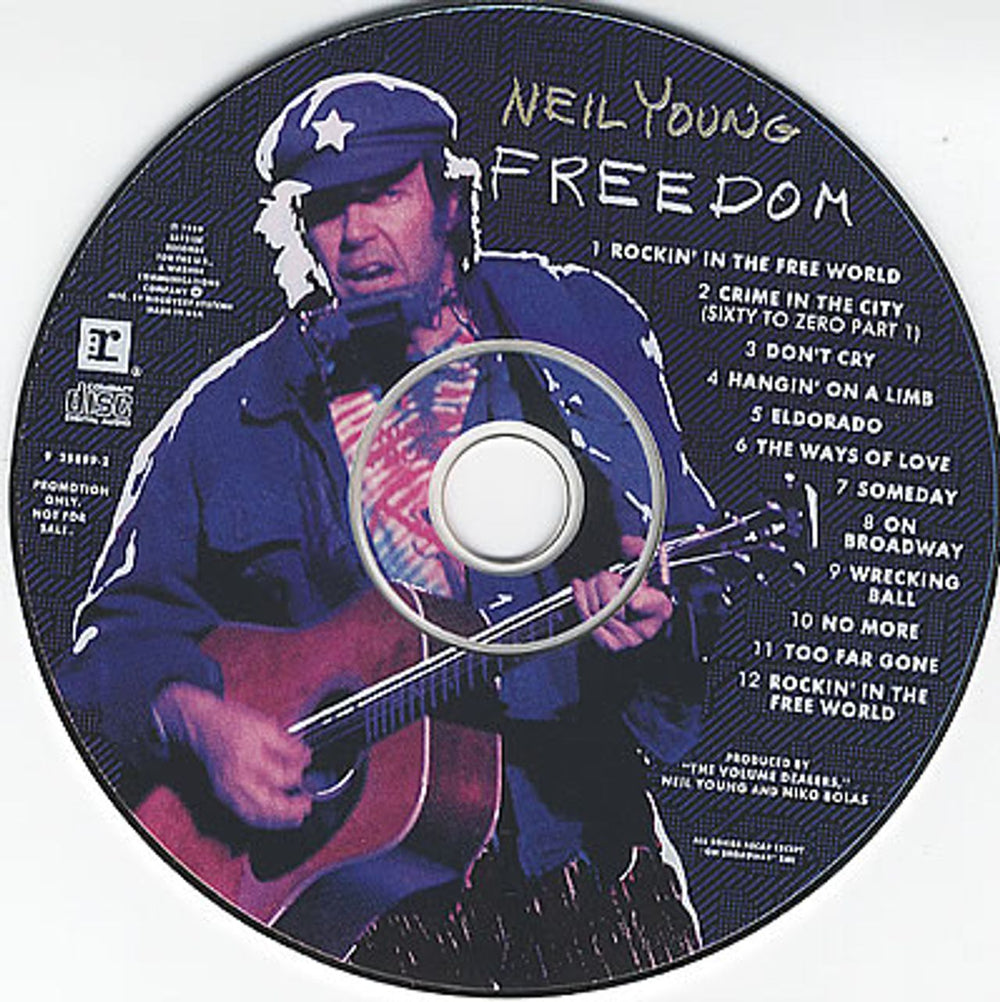 Neil Young Freedom - Picture CD US Promo CD album (CDLP) YOUCDFR99497