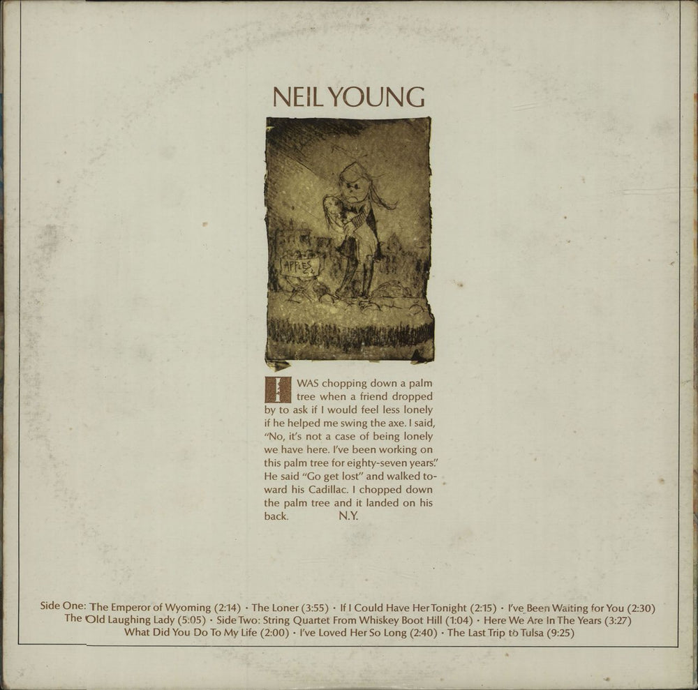 Neil Young Neil Young Canadian vinyl LP album (LP record)