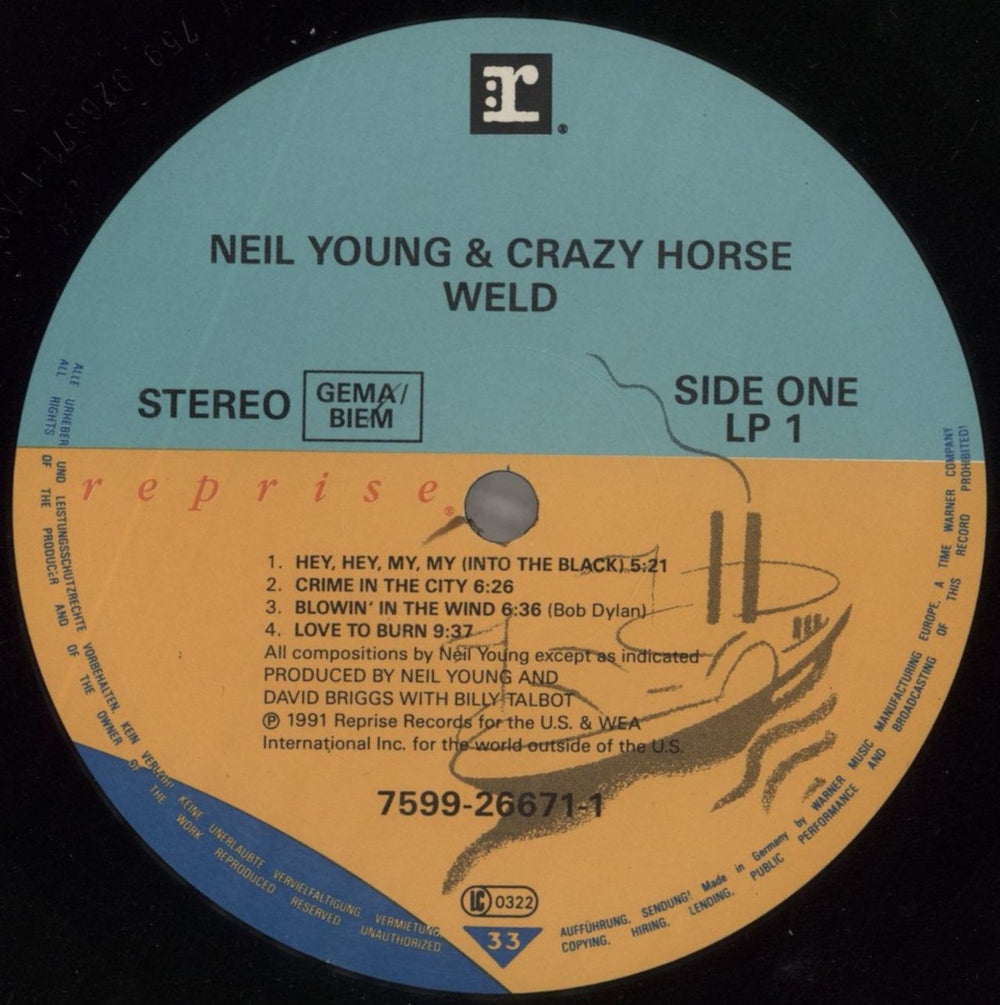 Neil Young Weld German 2-LP vinyl record set (Double LP Album) YOU2LWE319711
