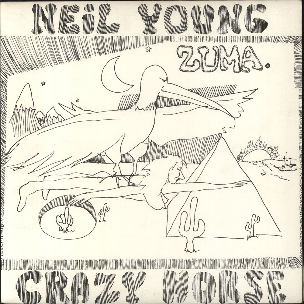 Neil Young Zuma - Complete UK vinyl LP album (LP record) K54057