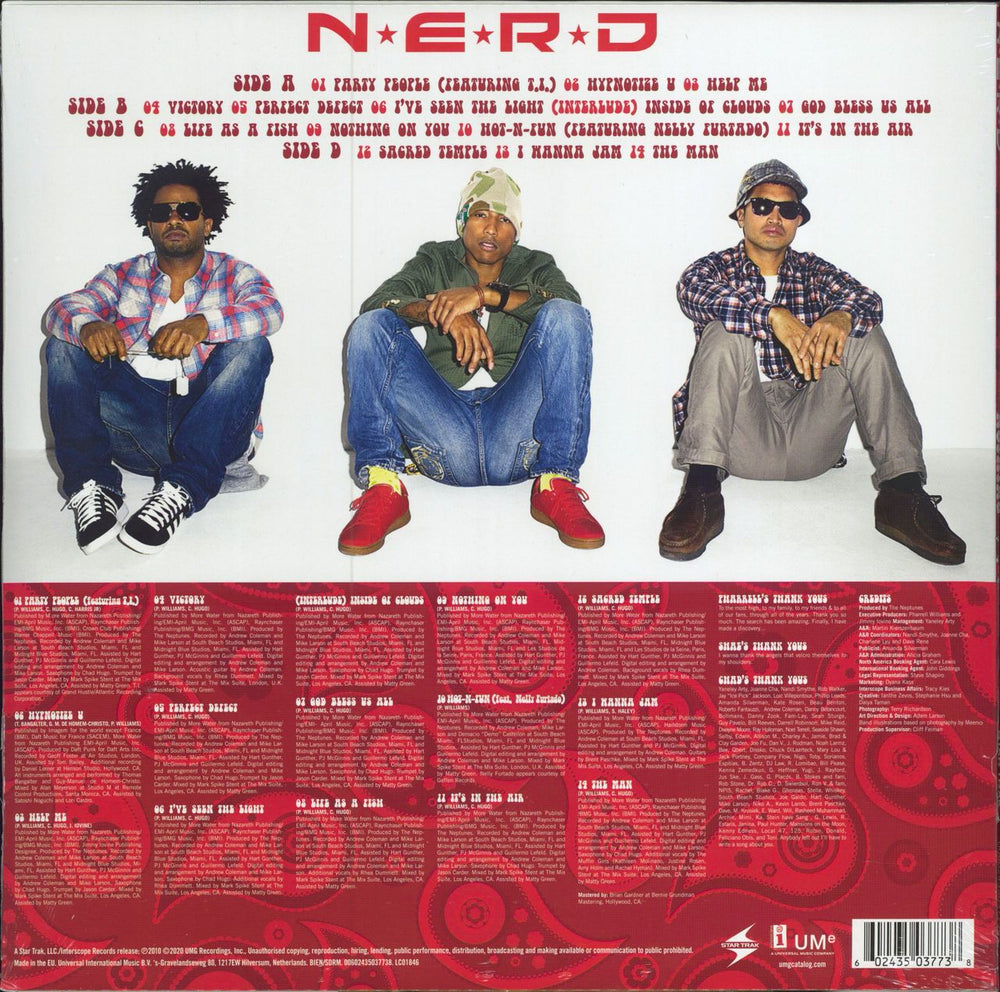 NERD Nothing - 180gm - Sealed UK 2-LP vinyl record set (Double LP Album) 602435037738