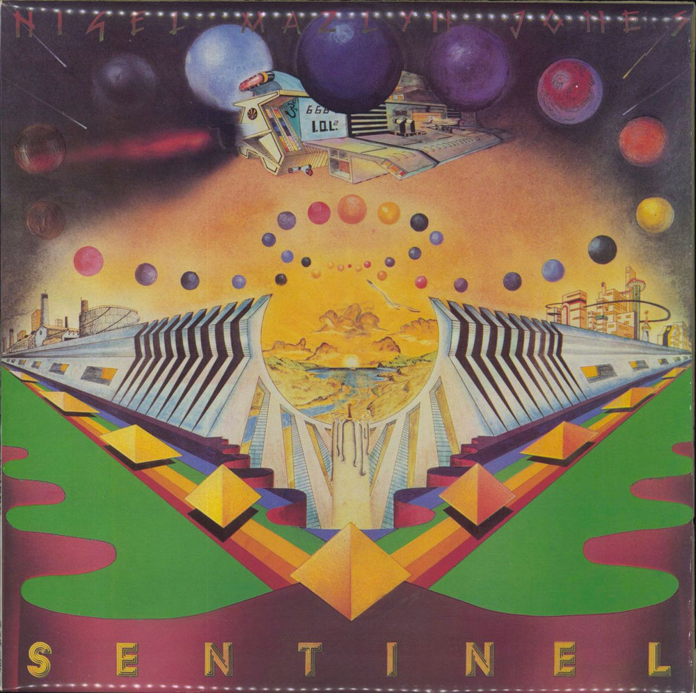 Nigel Mazlyn Jones Sentinel - Autographed UK vinyl LP album (LP record) AVA105