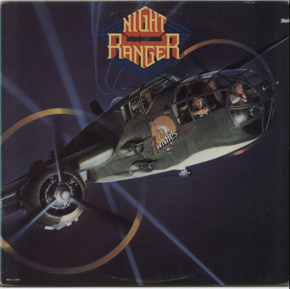 Night Ranger 7 Wishes - EX US vinyl LP album (LP record) MCA5593