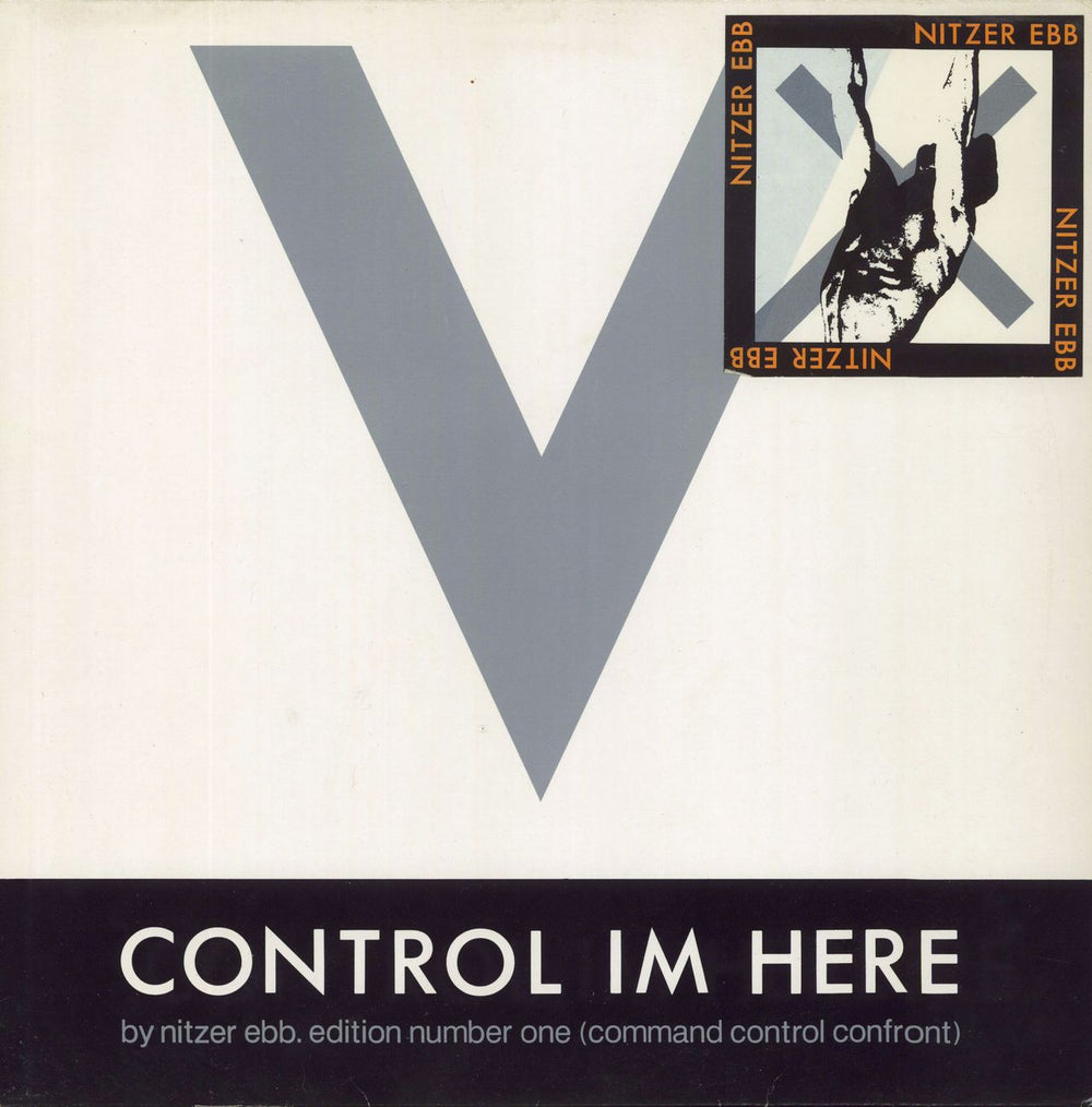 Nitzer Ebb Control I'm Here UK 12" vinyl single (12 inch record / Maxi-single) 12MUTE71