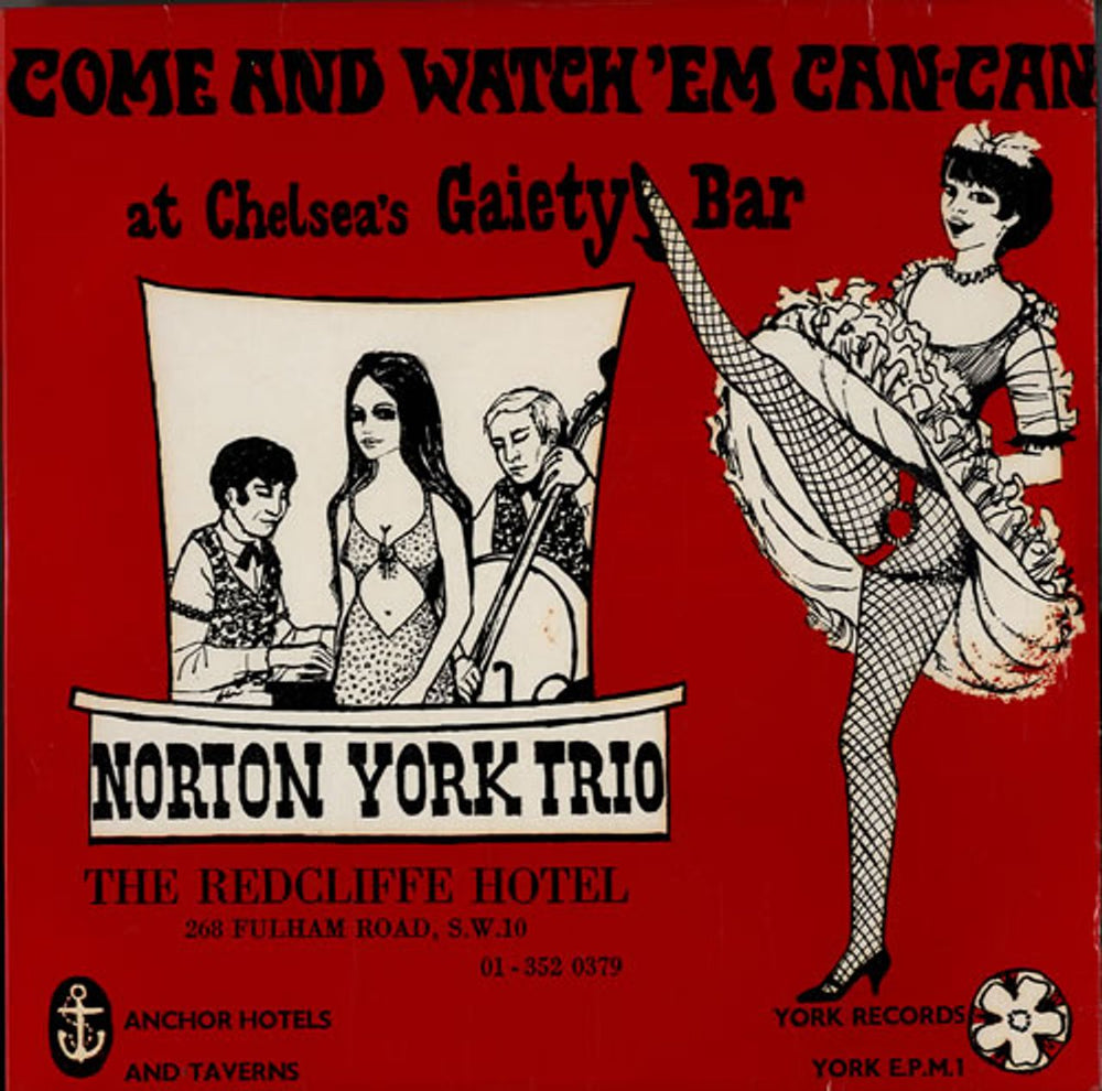 Norton York Trio Come And Watch 'em Can-Can UK 7" vinyl single (7 inch record / 45) E.P.M.1