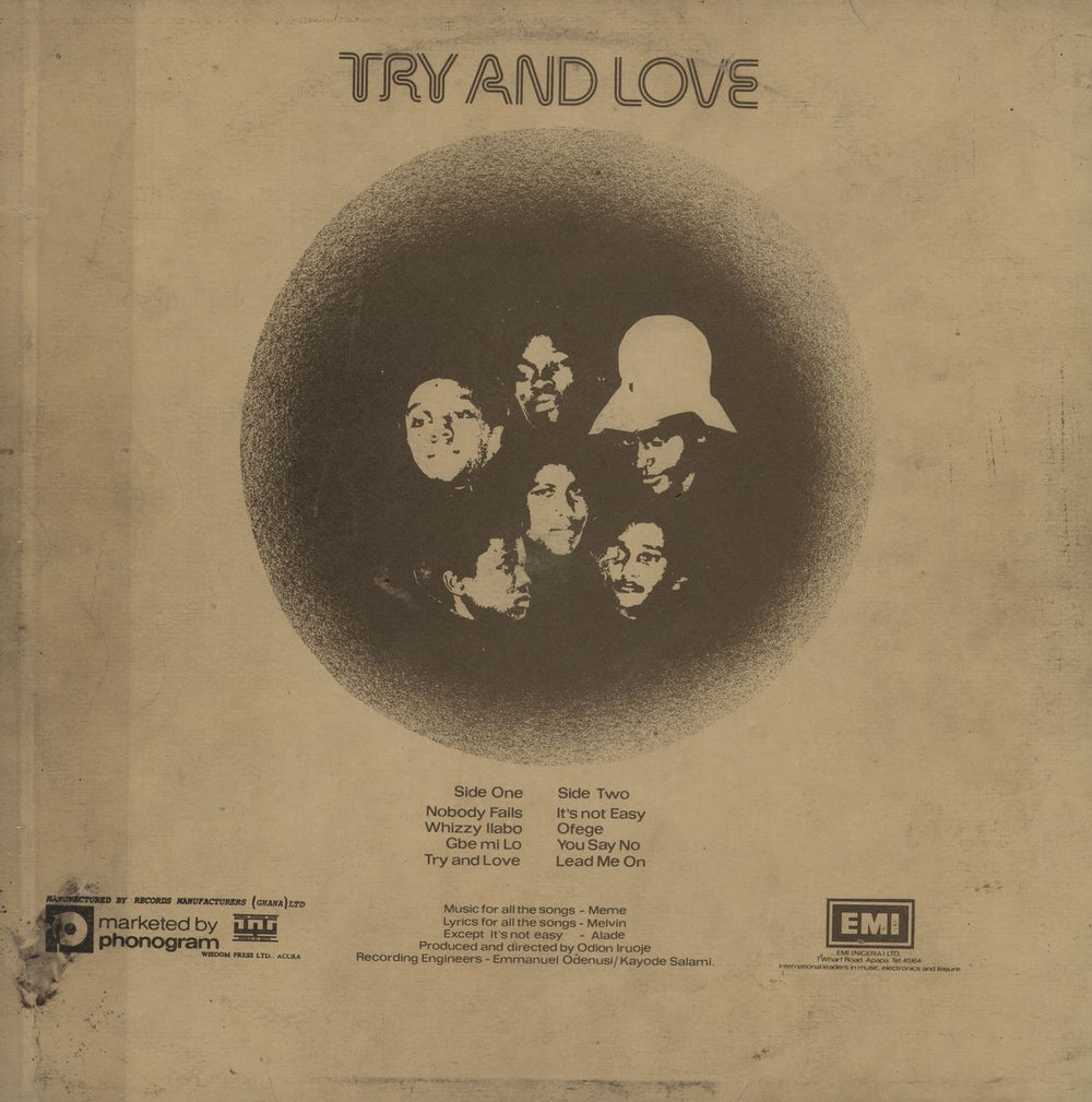 Ofege Try And Love - 1st - red label South African vinyl LP album (LP record)